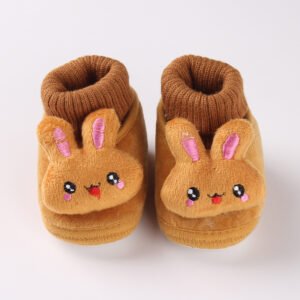 Cartoon Baby Brown Shoes 0-12 Months